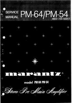 Marantz PM-54 service manual PDF